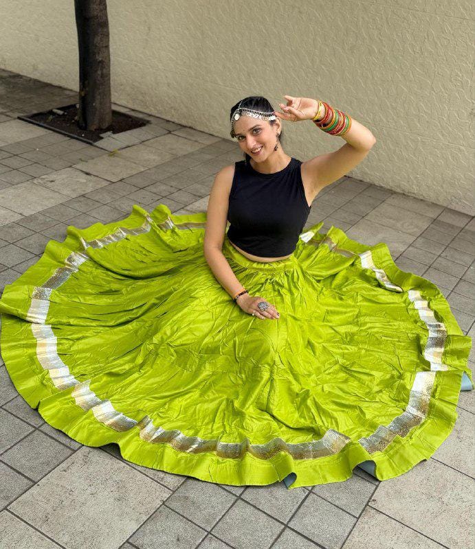 Reyon Cotton Heavy Lampi Lace Chaniya With Best Finishing