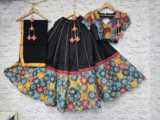 Black Jaam Cotton Chaniya Choli With Original Mirror Work 💃