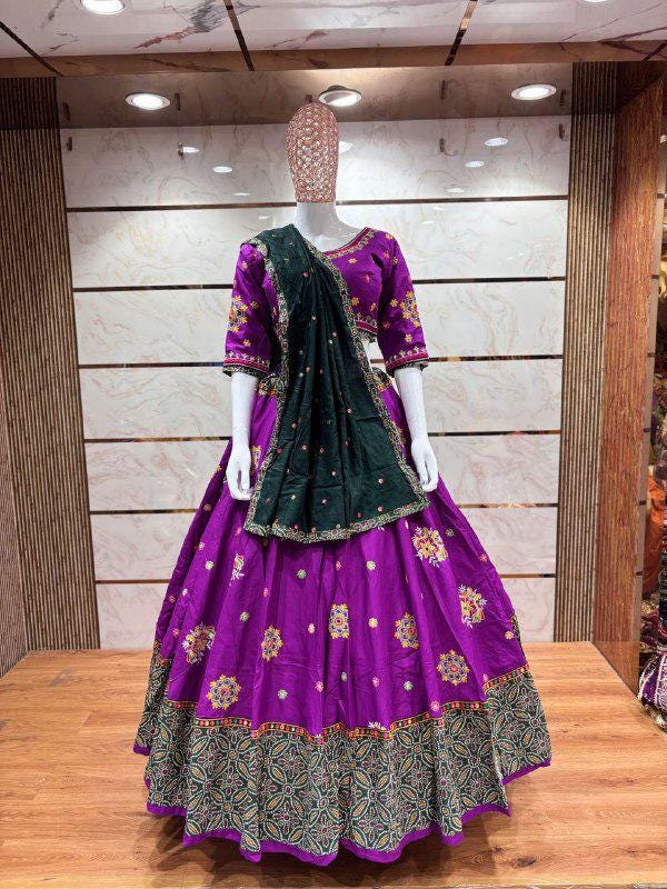 Mirror Work Choli With Mirror Front And Back Work!!!! Cotton Print With Multi Work Aari Base