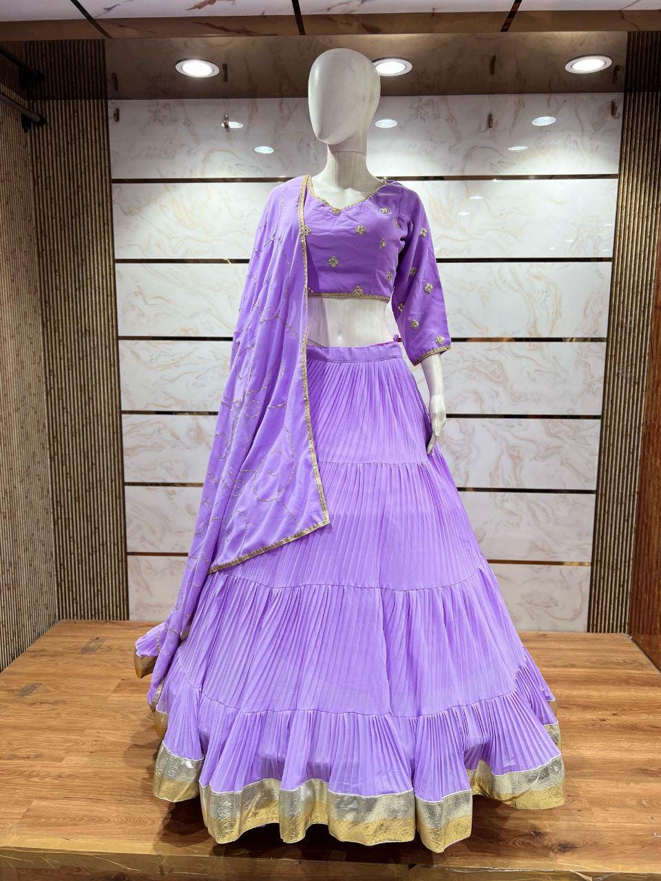 Pure Georgette Fabric Choli For Navratri Patola Lehenga Festival Outfit Gamthi Work Garba Night