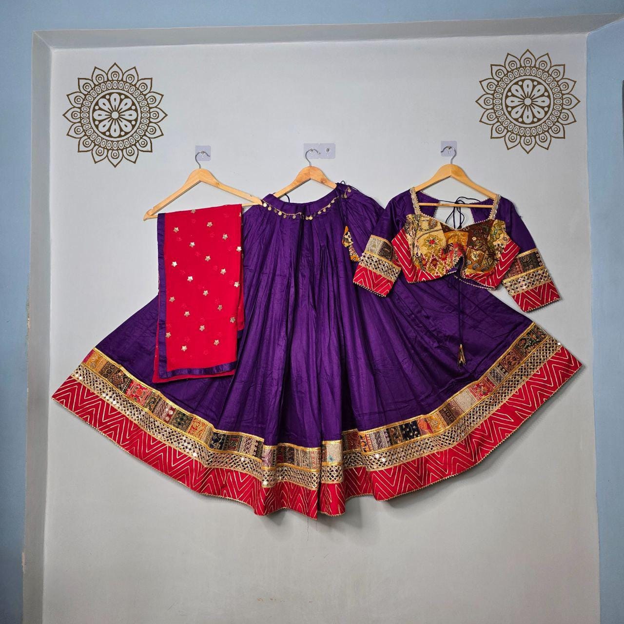 Pure Jam Satin Silk Fabric Base Crape Lining In Skirt Work Combination Chaniya Choli