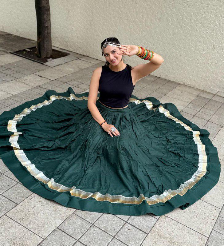 Reyon Cotton Heavy Lampi Lace Chaniya With Best Finishing