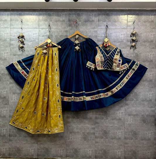 Designer Chaniya Choli for Navratri Patola Lehenga Festival outfit Gamthi Work Garba Night