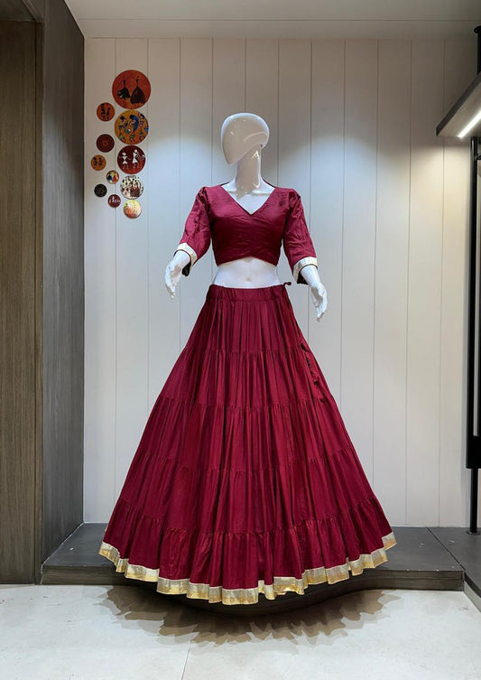 Ethnic Women Pure Rayon Cotton Lehenga Sets 👜