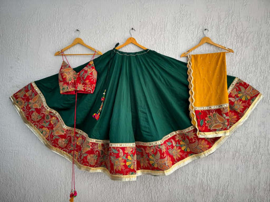 Designer Chaniya Choli for Navratri Patola Lehenga Festival outfit Gamthi Work Garba Night