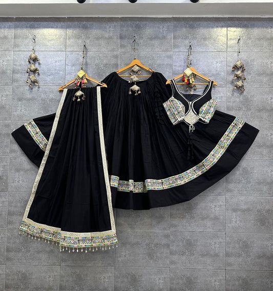 Designer Chaniya Choli for Navratri Patola Lehenga Festival outfit Gamthi Work Garba Night