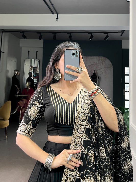 Designer Chaniya Choli for Navratri Patola Lehenga Festival outfit Gamthi Work Garba Night