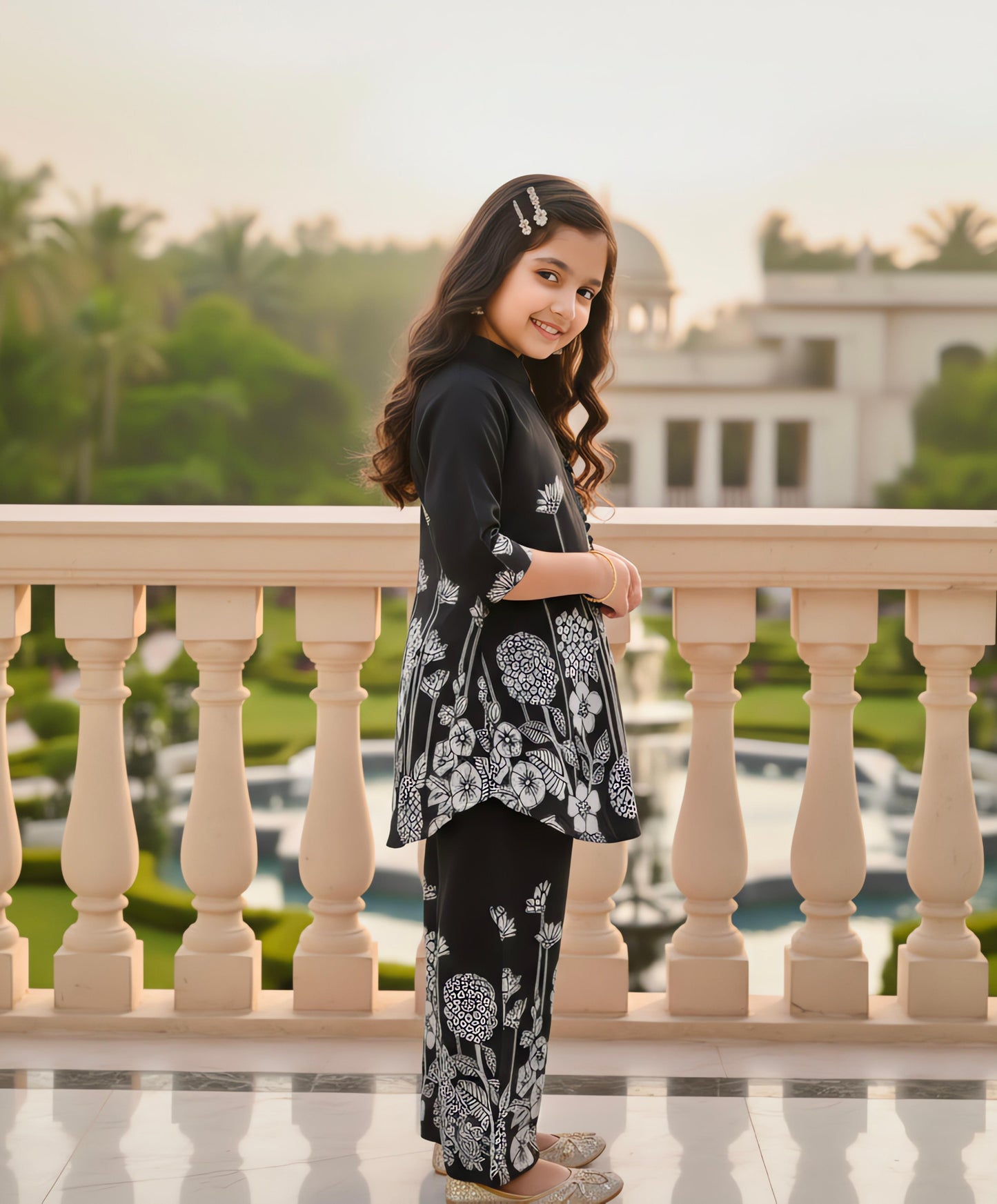 Beautiful Exclusive Kurta with A Pent Girls Chikankari kurti with Salwar/Girls