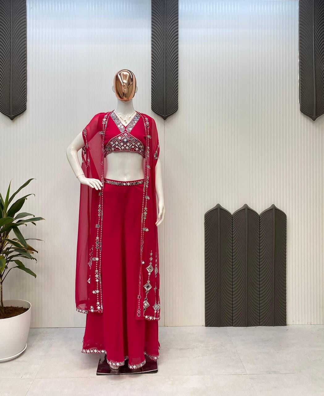 New Three Piece Western Outfit For Trendy Wedding Season