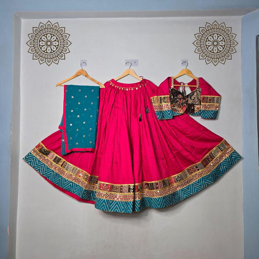 Pure Jam Satin Silk Fabric Base Crape Lining In Skirt Work Combination Chaniya Choli