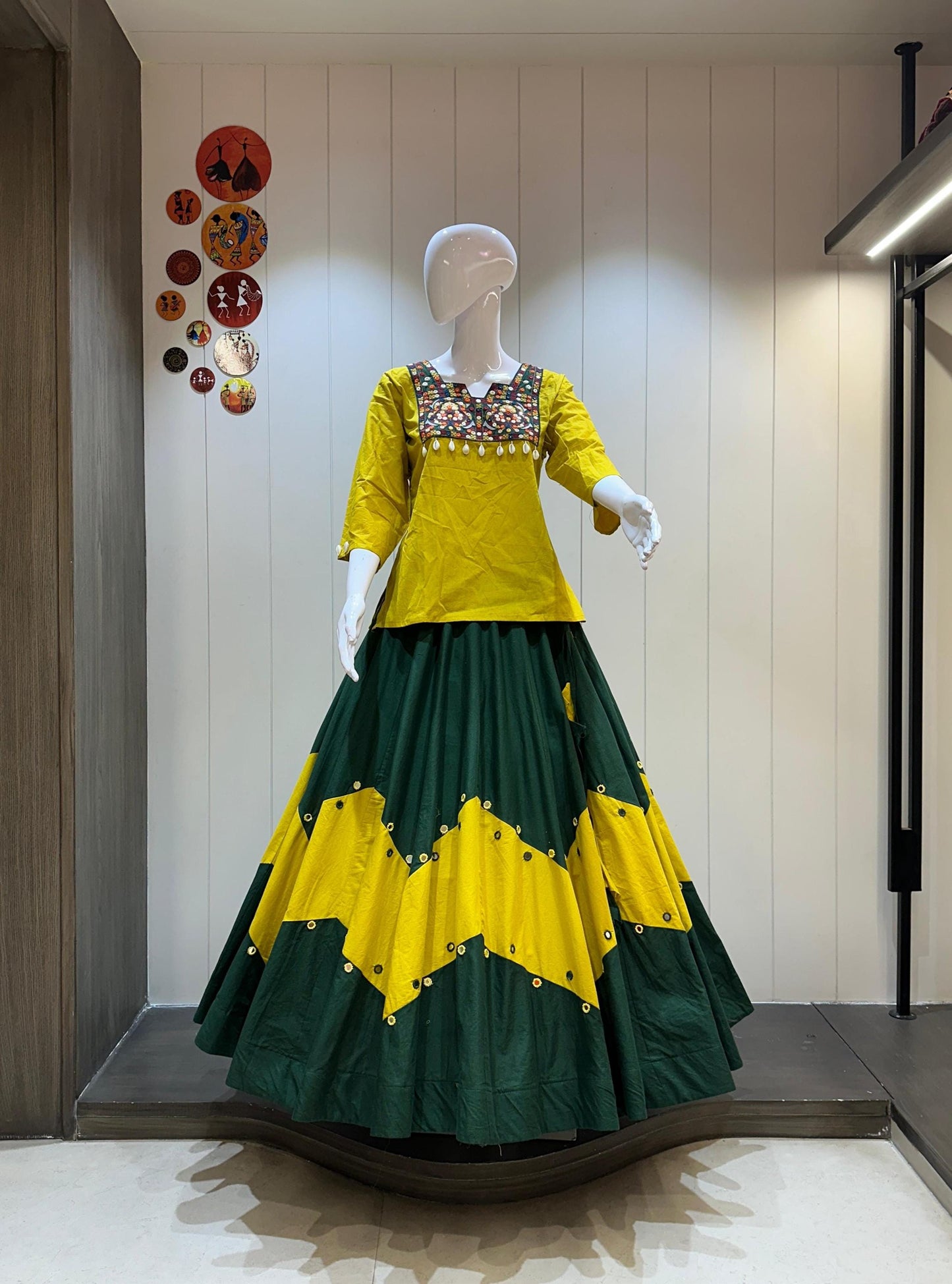 Pure Heavy Cotton Kurti Concept Skirt And Blouse Kurti With Extra Margin Heavy Gaamthi Neck In Kurtt