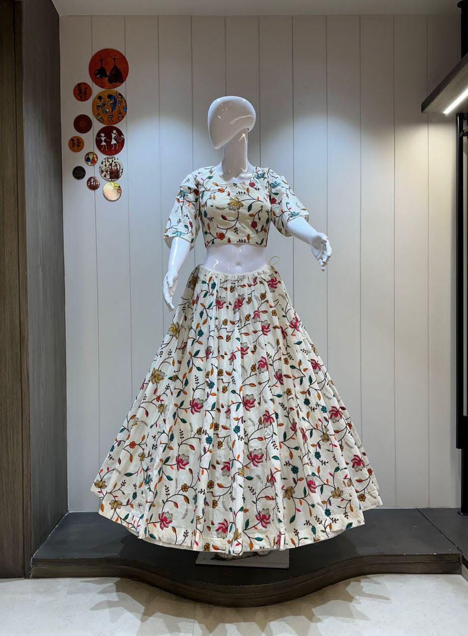 Pure Tissue Silk Handwork Butti Choli For Navratri Patola Lehenga Festival Outfit Gamthi Work Garba Night