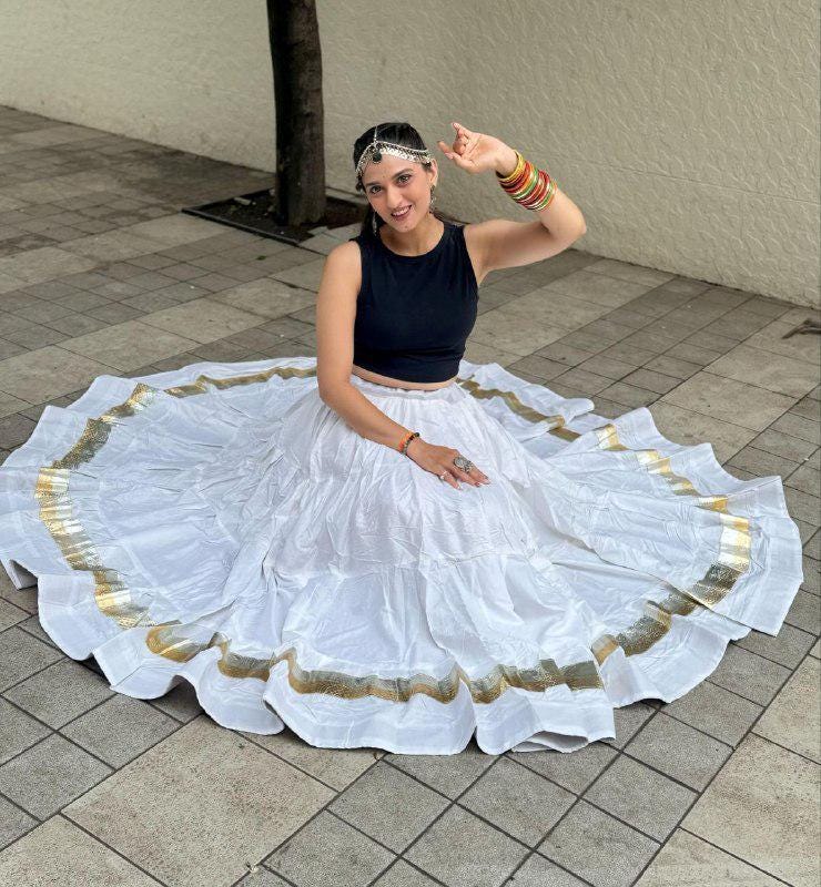 Reyon Cotton Heavy Lampi Lace Chaniya With Best Finishing