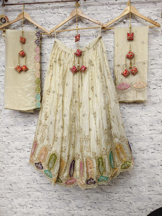 Designer Chaniya Choli for Navratri Patola Lehenga Festival outfit Gamthi Work Garba Night