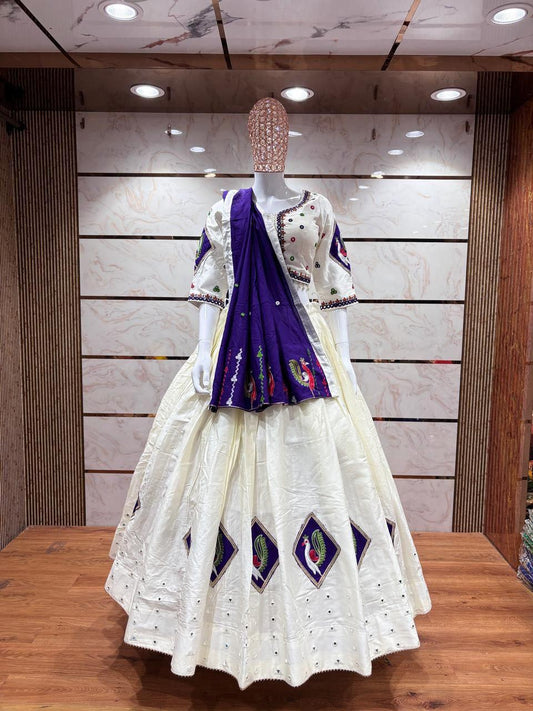 Multi Designer Pure Rayon Cotton Bandhni Print Chaniya Choli