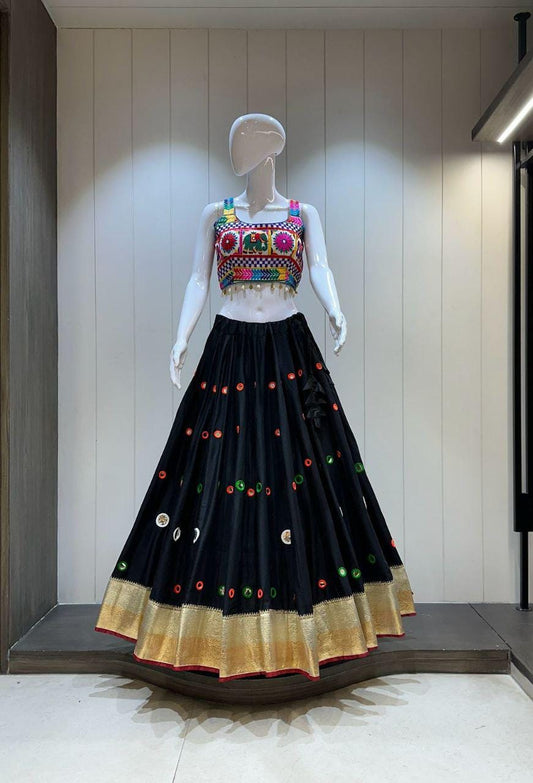 Designer Chaniya Choli for Navratri Patola Lehenga Festival outfit Gamthi Work Garba Night