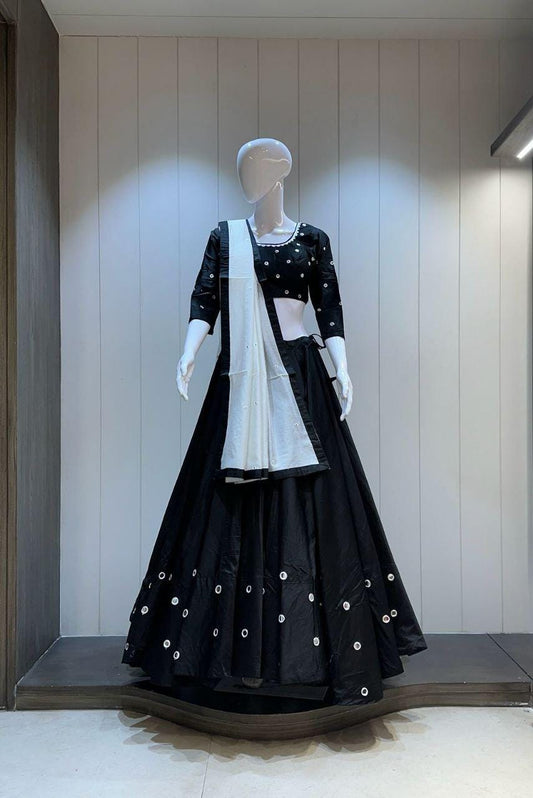 Designer Chaniya Choli for Navratri Patola Lehenga Festival outfit Gamthi Work Garba Night