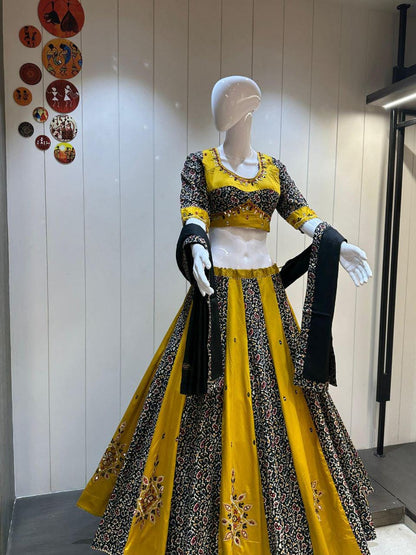 Pure Ajrakh Cotton Print Fabric Choli For Navratri Patola Lehenga Festival Outfit Gamthi Work Garba Night