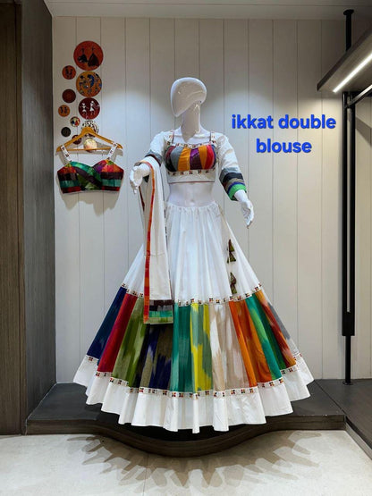 Designer Chaniya Choli for Navratri Patola Lehenga Festival outfit Gamthi Work Garba Night