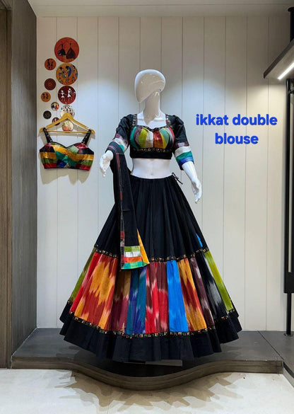 Designer Chaniya Choli for Navratri Patola Lehenga Festival outfit Gamthi Work Garba Night