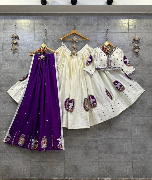Multi Designer Chaniya Choli for Navratri Patola Lehenga 3 pc Readymade garba Lehenga Festival outfit Gamthi Work Garba Night lehenga