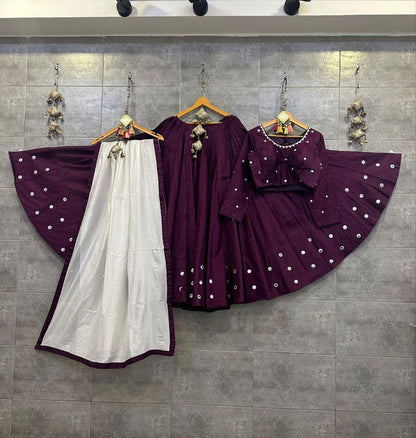 Designer Chaniya Choli for Navratri Patola Lehenga Festival outfit Gamthi Work Garba Night