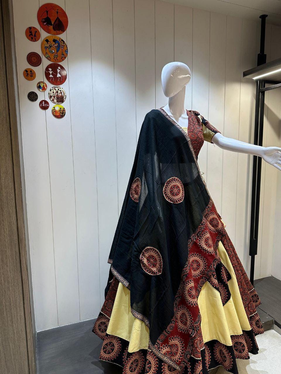 Designer Chaniya Choli for Navratri Patola Lehenga Festival outfit Gamthi Work Garba Night