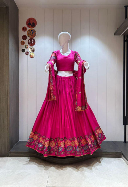 Designer Chaniya Choli for Navratri Patola Lehenga Festival outfit Gamthi Work Garba Night