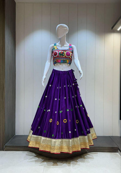 Designer Chaniya Choli for Navratri Patola Lehenga Festival outfit Gamthi Work Garba Night