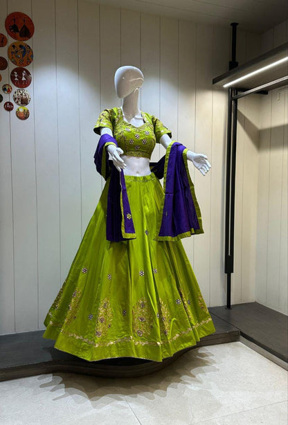 Pure Jaam Cotton Choli For Navratri Patola Lehenga Festival Outfit Gamthi Work Garba Night