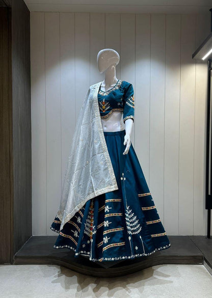Designer Chaniya Choli for Navratri Patola Lehenga Festival outfit Gamthi Work Garba Night