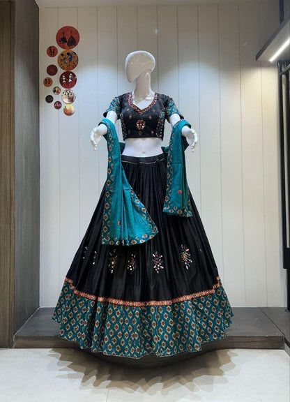 Designer Chaniya Choli for Navratri Patola Lehenga Festival outfit Gamthi Work Garba Night