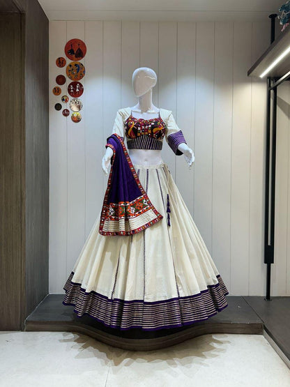 Designer Chaniya Choli for Navratri Patola Lehenga Festival outfit Gamthi Work Garba Night