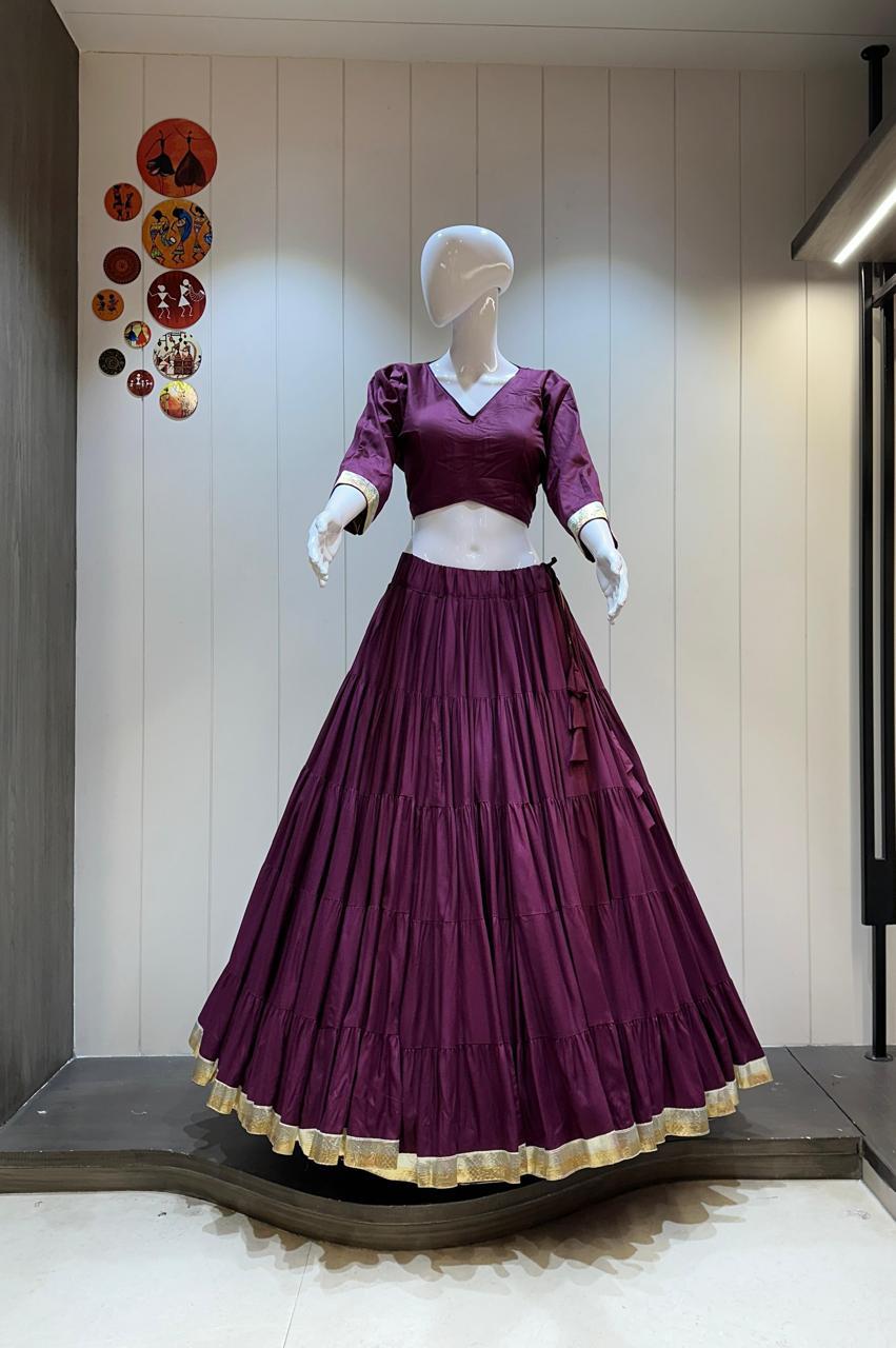Ethnic Women Pure Rayon Cotton Lehenga Sets 👜