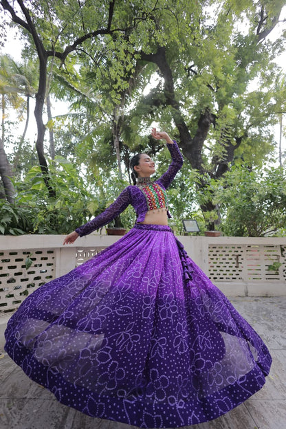 DesignerChaniya Choli for Navratri Patola Lehenga 3 pc Readymade garba Lehenga Festival outfit Gamthi Work Garba Night lehenga ready to wear