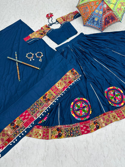 Designer Chaniya Choli for Navratri Patola Lehenga Festival outfit Gamthi Work Garba Night