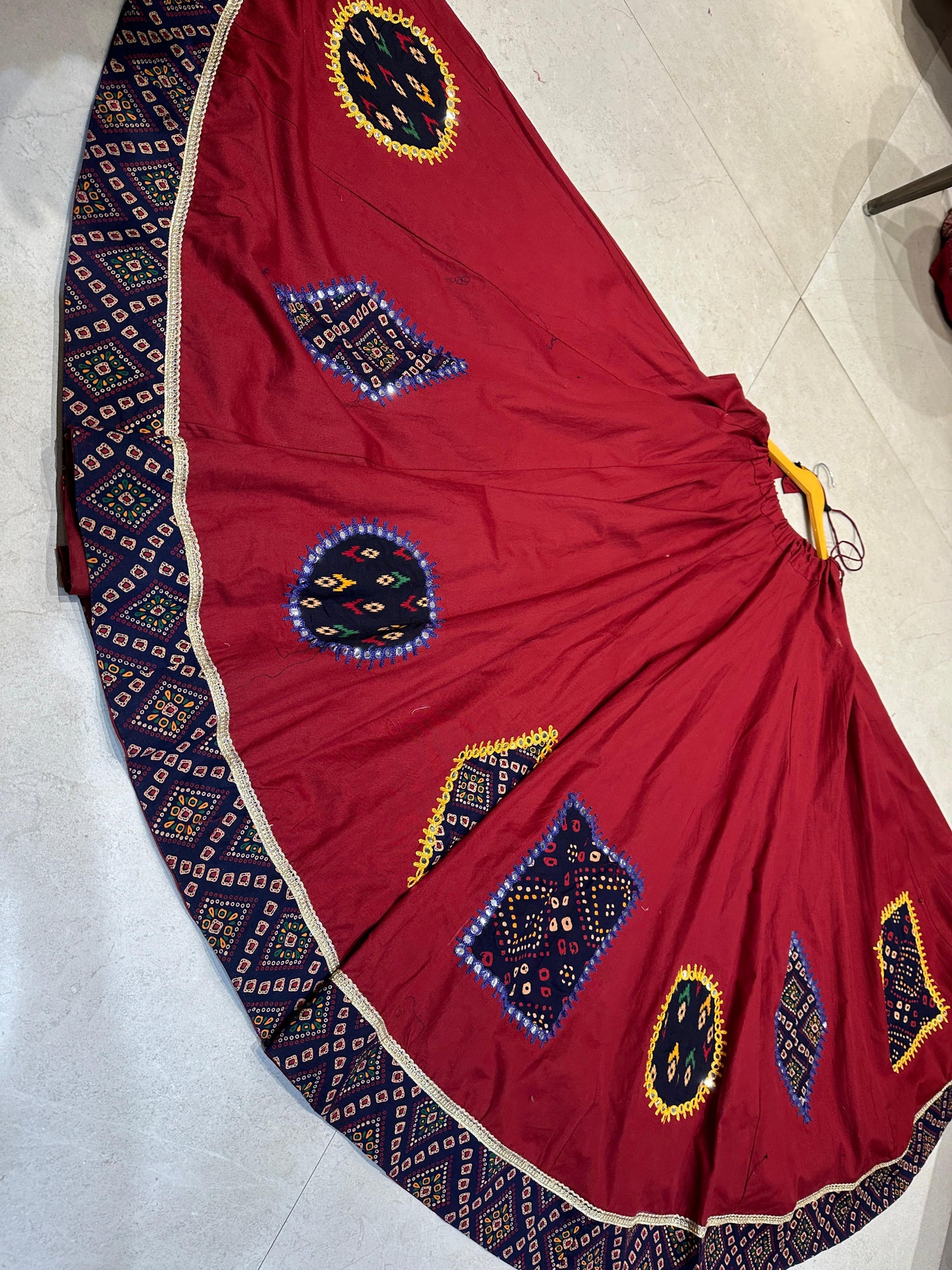 Designer Chaniya Choli for Navratri Patola Lehenga Festival outfit Gamthi Work Garba Night