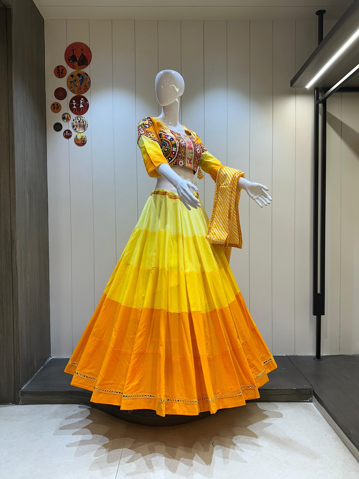 Pure Georgette Fabric Choli For Navratri Patola Lehenga Festival Outfit Gamthi Work Garba Night