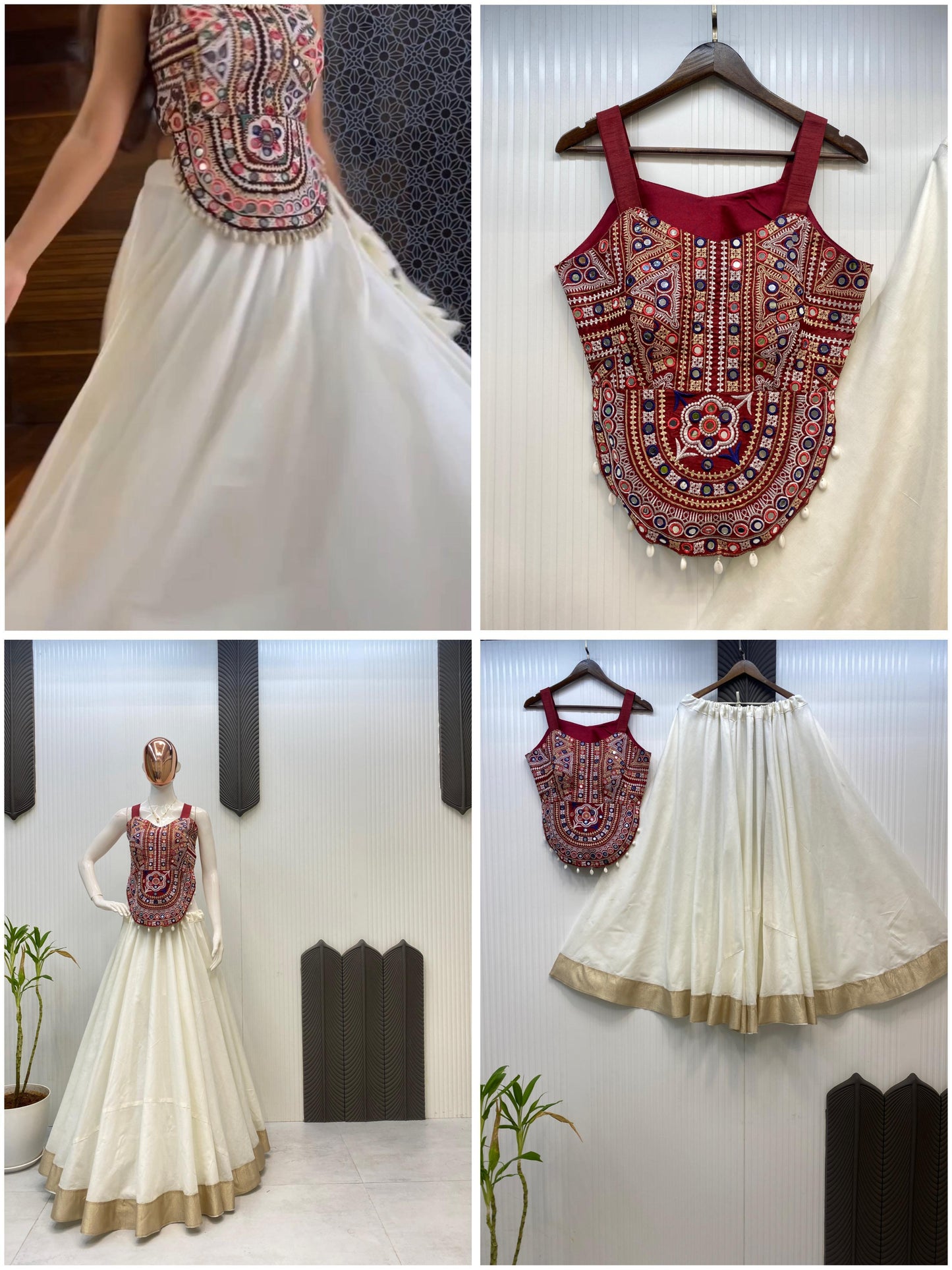 Designer Chaniya Choli for Navratri Patola Lehenga Festival outfit Gamthi Work Garba Night
