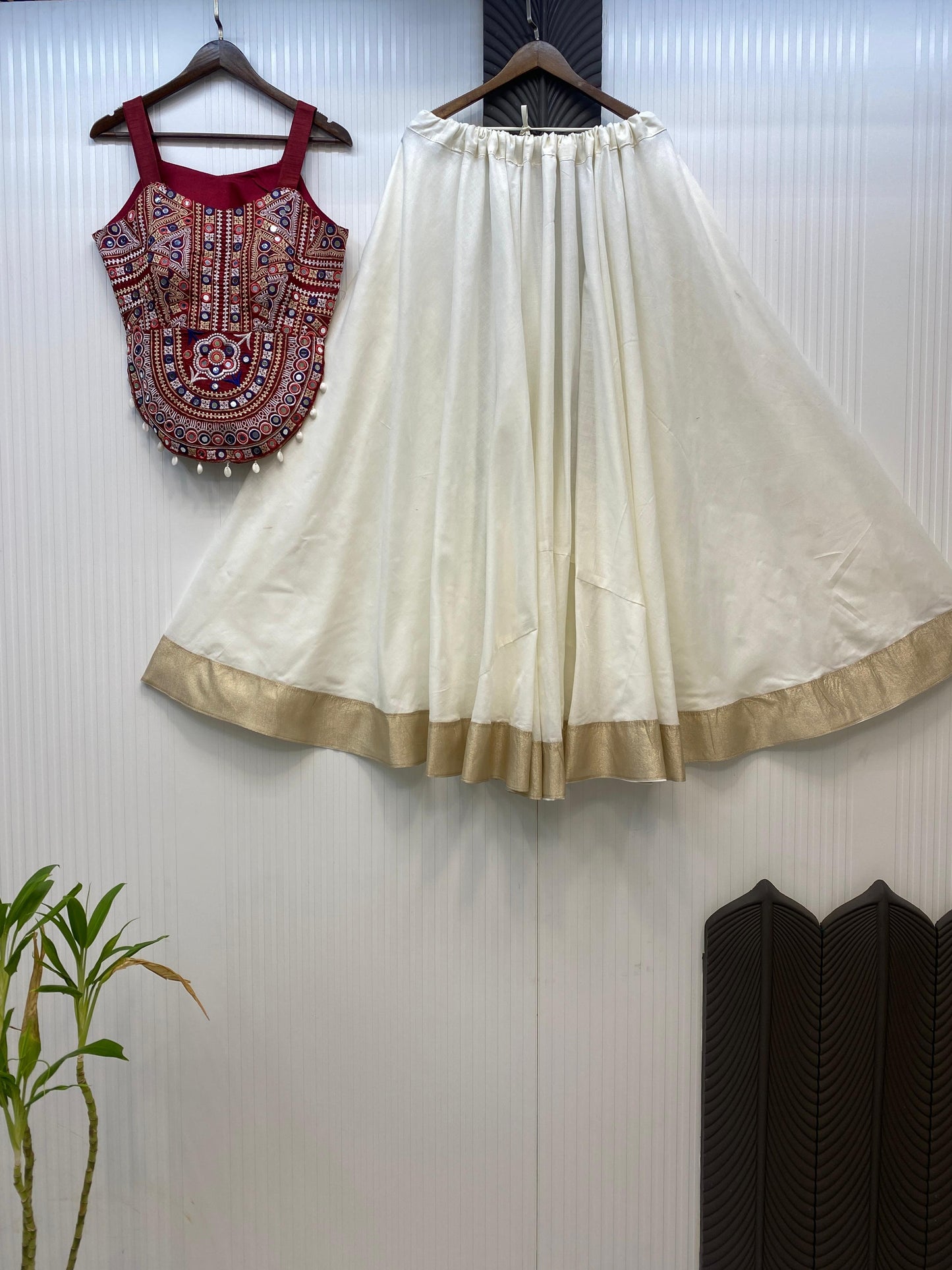 Designer Chaniya Choli for Navratri Patola Lehenga Festival outfit Gamthi Work Garba Night
