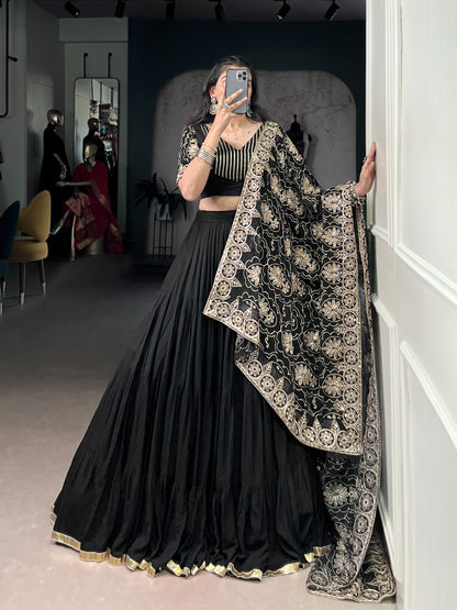 Designer Chaniya Choli for Navratri Patola Lehenga Festival outfit Gamthi Work Garba Night