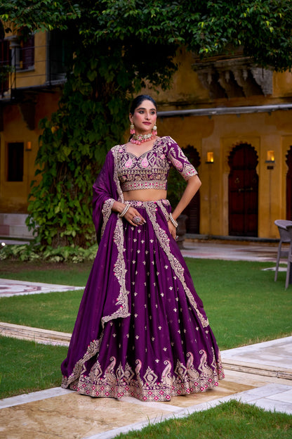 Rangoli Crush Sequins and Thread Embroidery Work Chaniya Choli