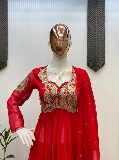 GEORGETTE With SEQUENCE EMBROIDERY WORK Salwar Kameez