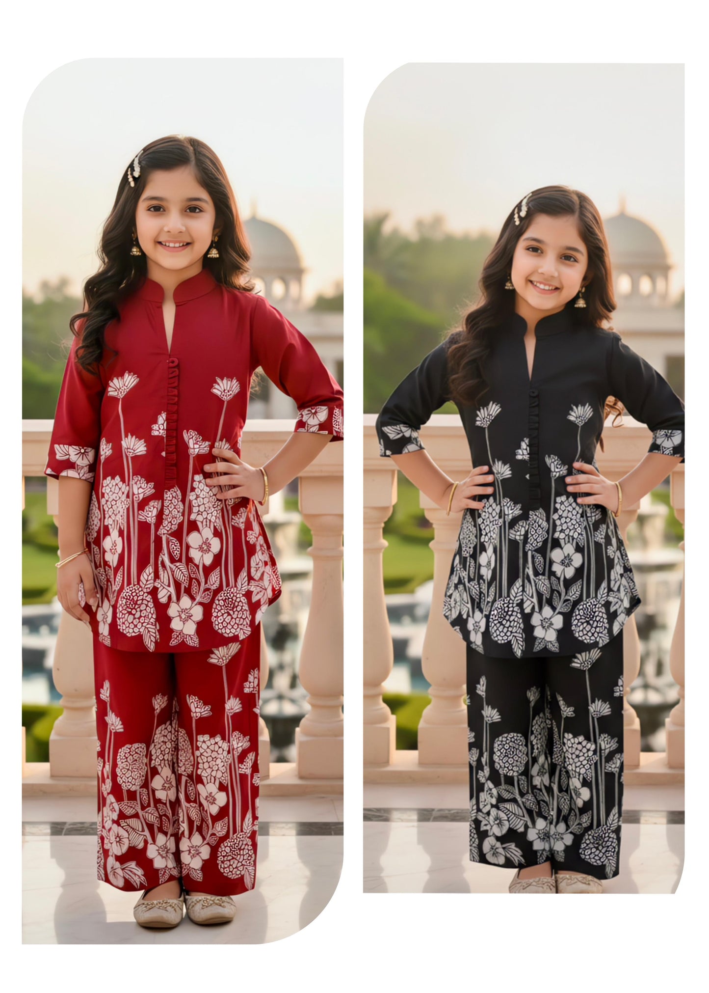 Beautiful Exclusive Kurta with A Pent Girls Chikankari kurti with Salwar/Girls