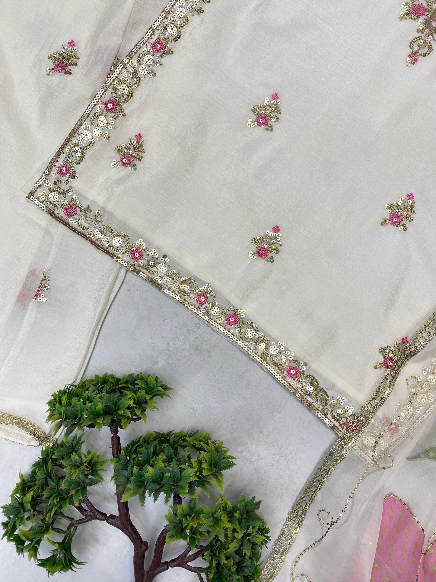 Heavy CHINON With SEQUENCE EMBROIDERY WORK Salwar Kameez Is Perfect For Party Wear