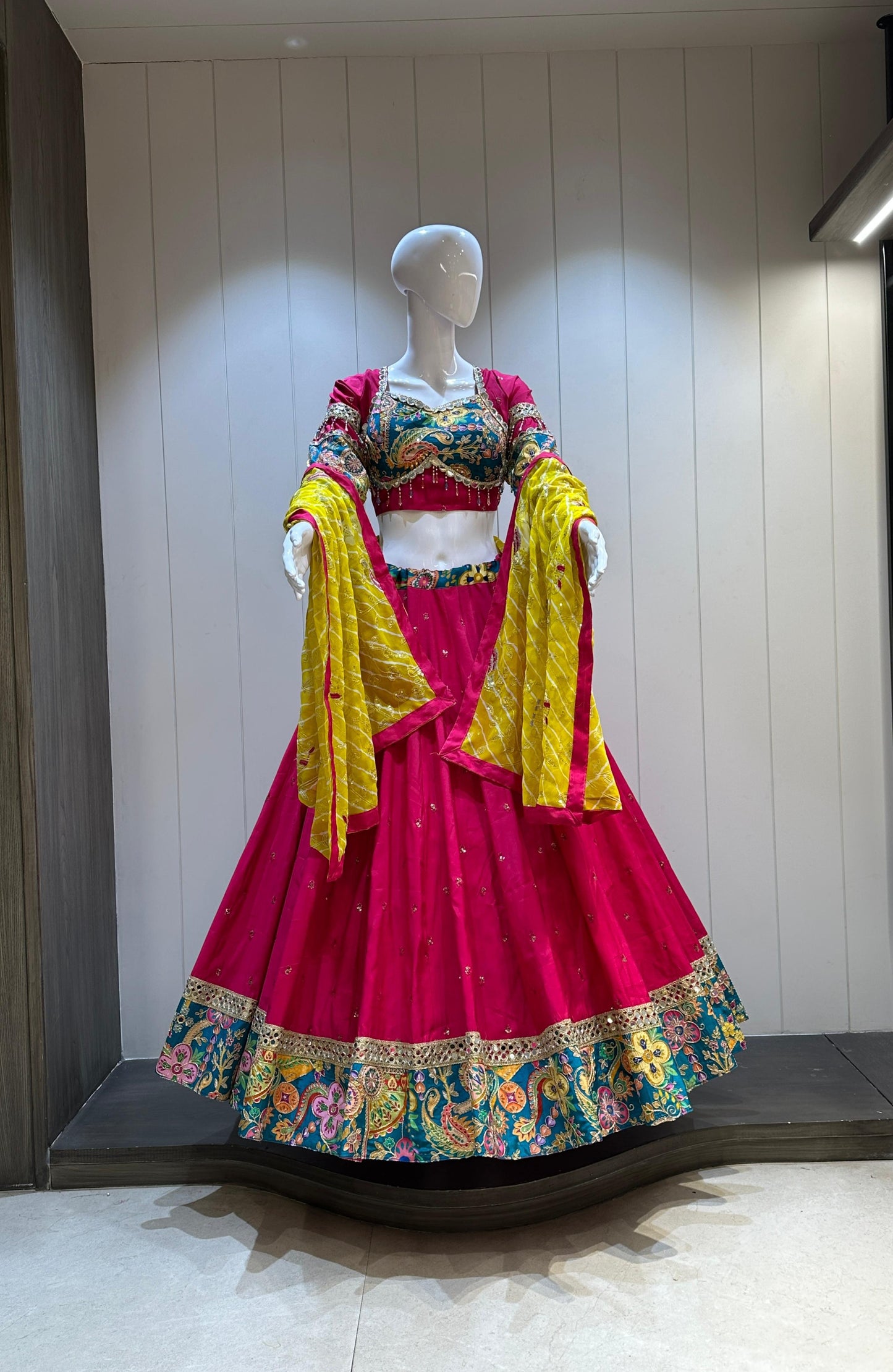 Pure Roman Silk Chaniya Choli With Sequance Work Lehenga Choli