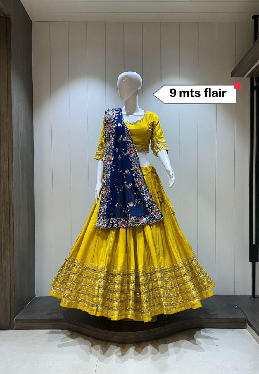 Pure Roman Silk Choli For Navratri Patola Lehenga Festival Outfit Gamthi Work Garba Night