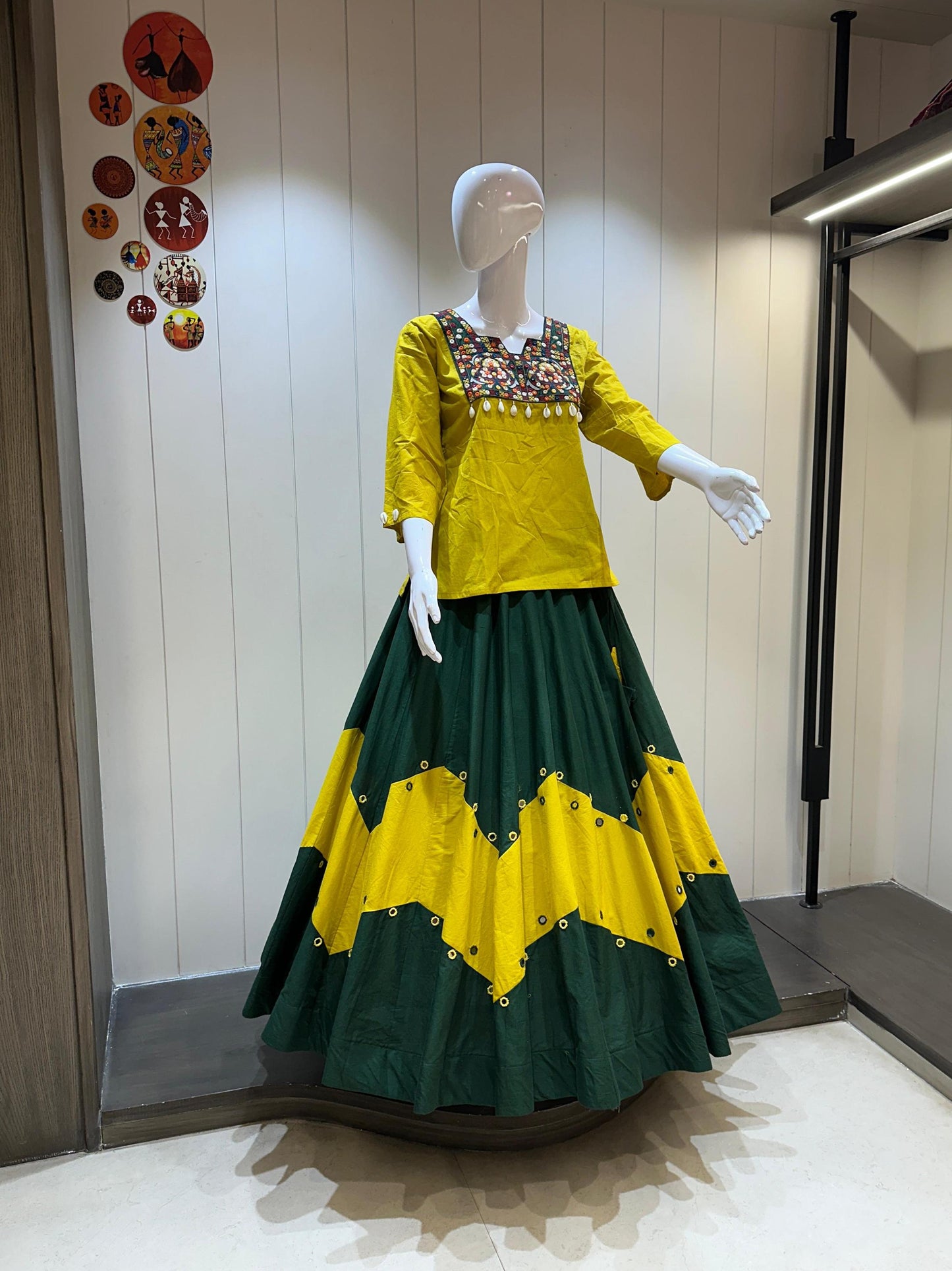 Pure Heavy Cotton Kurti Concept Skirt And Blouse Kurti With Extra Margin Heavy Gaamthi Neck In Kurtt