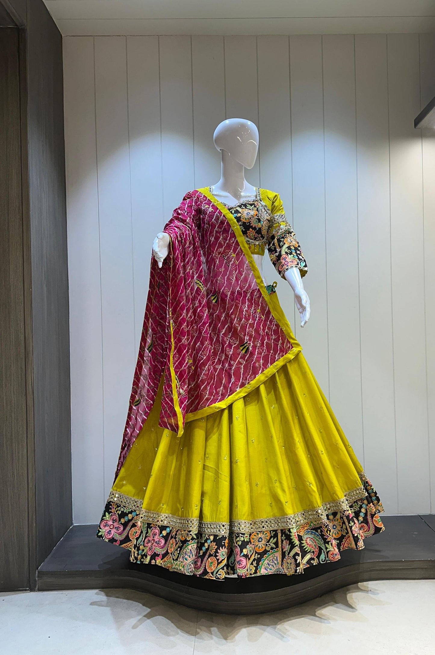 Pure Roman Silk Chaniya Choli With Sequance Work Lehenga Choli
