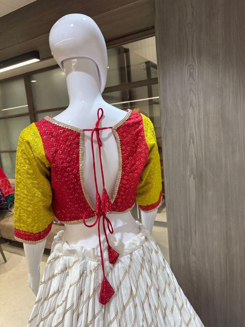 Designer Chaniya Choli for Navratri Patola Lehenga Festival outfit Gamthi Work Garba Night